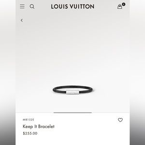 Louis Vuitton keep it bracelet - never worn